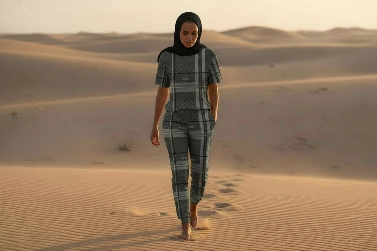 Mi Amoor Check Sweatsuit