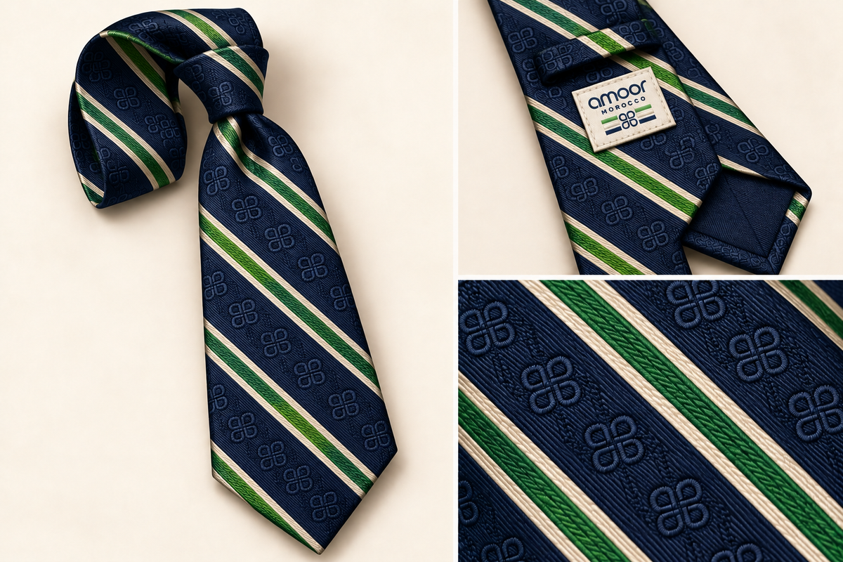 SIGNATURE STRIP NECKTIE