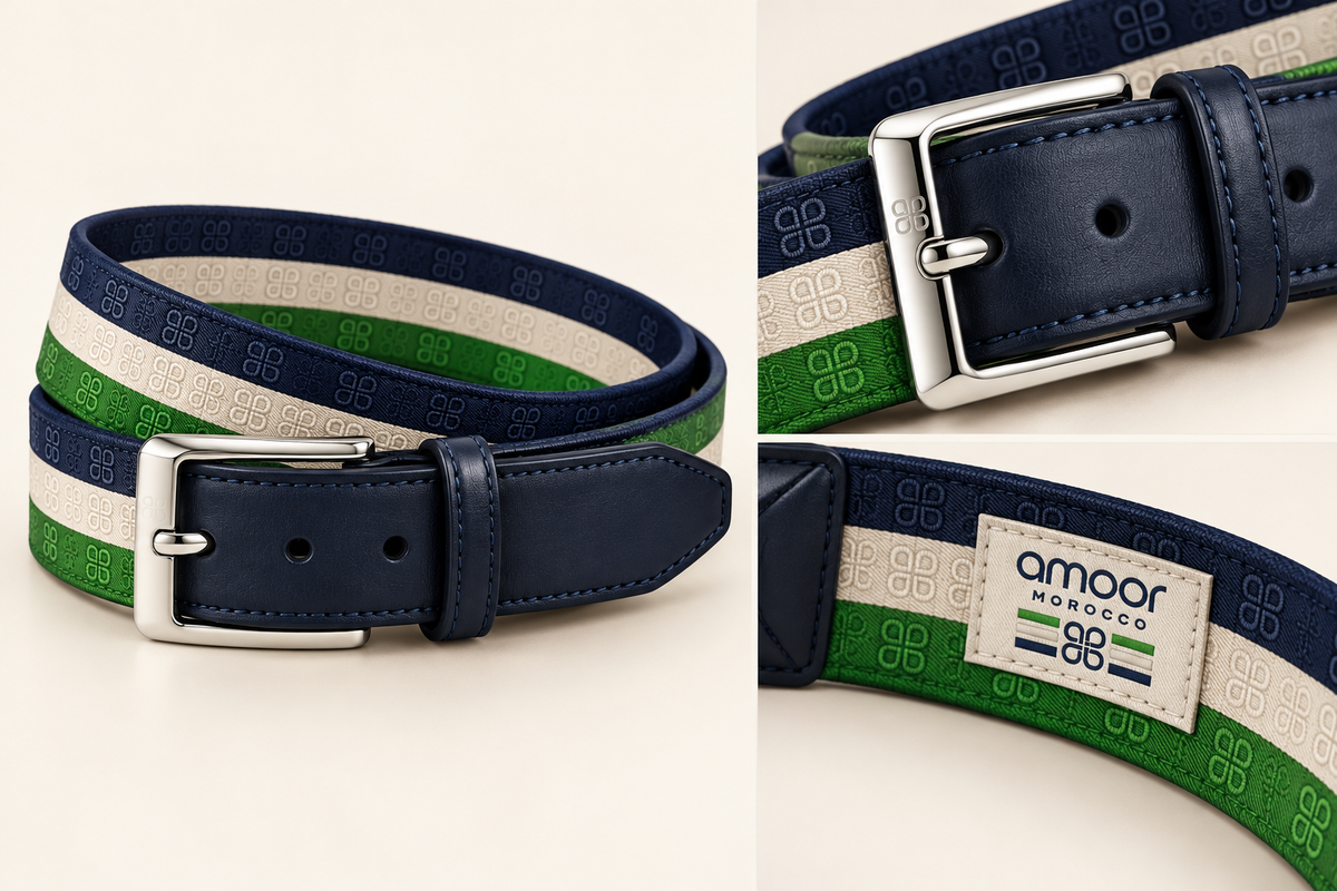 SIGNATURE MONOGRAM BELT