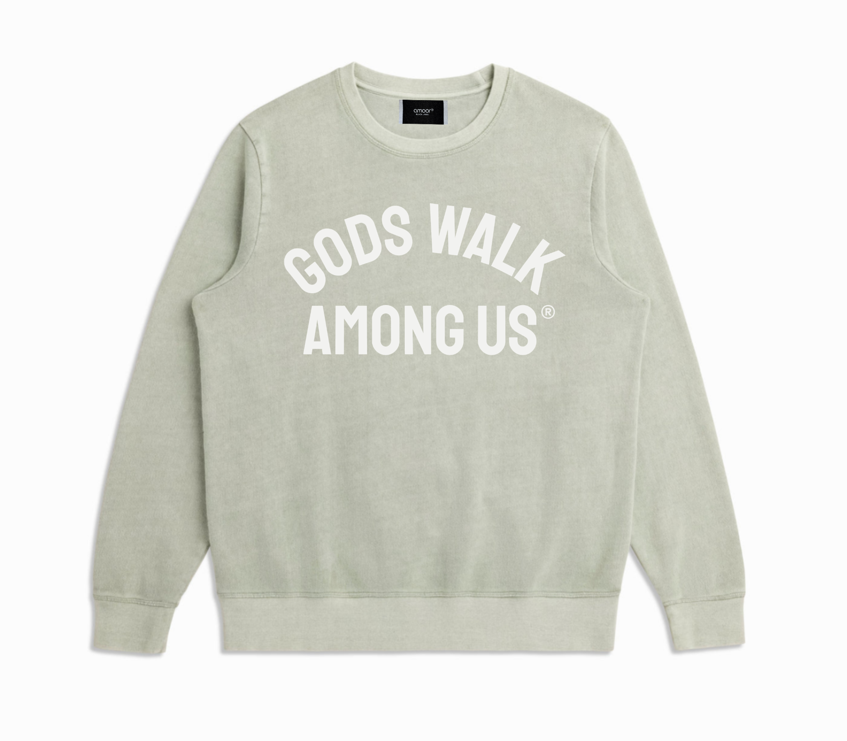 GOD WALK VINTAGE SWEATSHIRT | SAGE