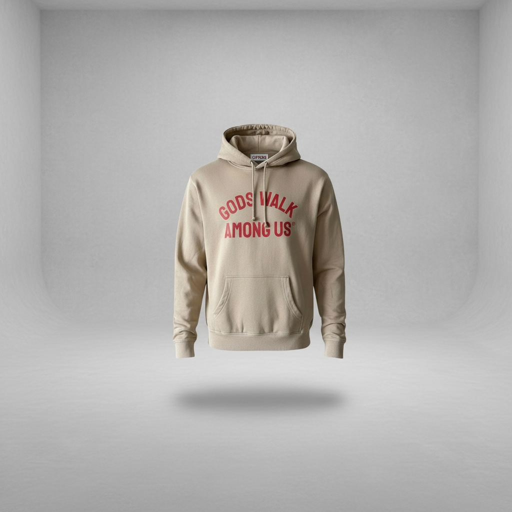 Gods Walk Vintage Hoodie | Gold