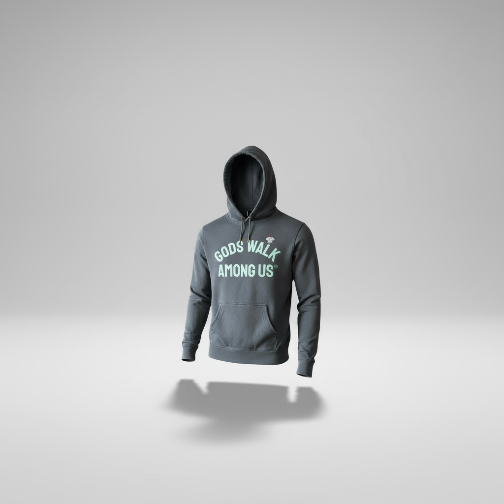 Gods Walk Vintage Hoodie | Blue