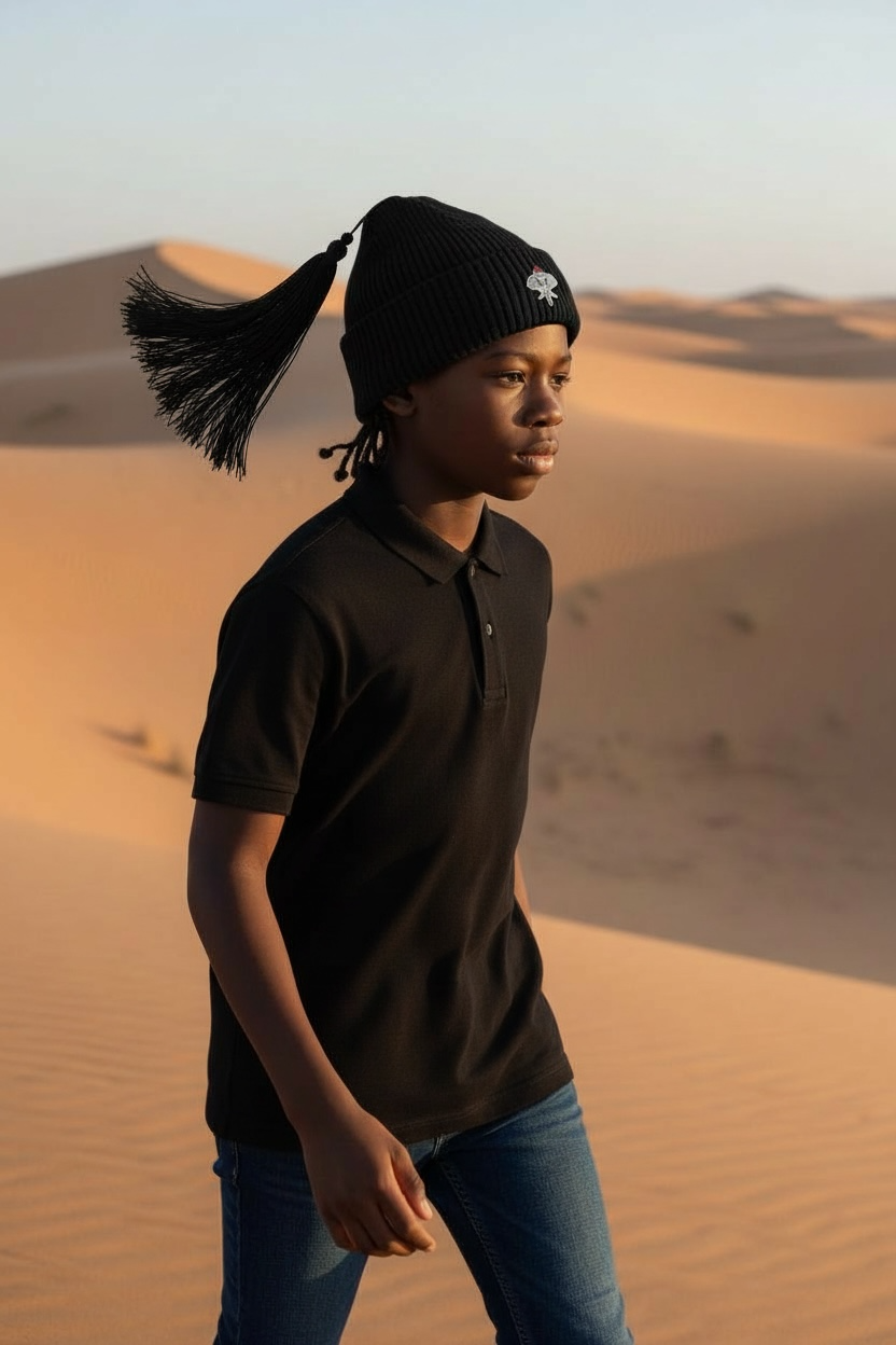 Moroccan Beanie - Black