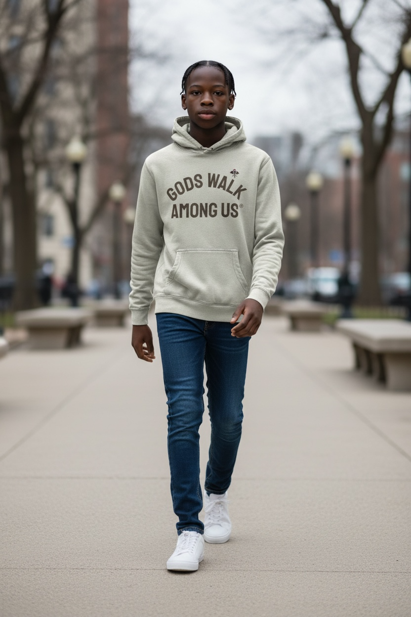 Gods Walk Vintage Hoodie | Green